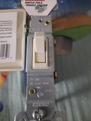 Hyper Tough House Single Pole ON/OFF Toggle Light Switches 15A 120v With Cover