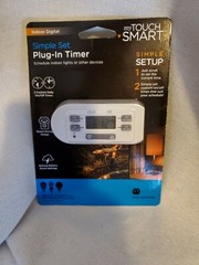 New in Box! MY TOUCH SMART SIMPLE SET PLUG-IN TIMER Indoor Lights/devices!
