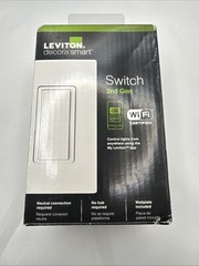 Leviton D215S-R02-1RW Decora Smart Gen. 2 Wi-Fi Switch – White New