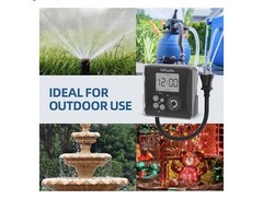 TiFFCOFiO Outdoor Digital Programmable Waterproof Light Timer, 15a/1875w