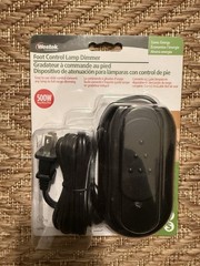 Westek 6089B Black Metal 4A 120V Plug-In Foot Control Lamp Dimmer 500W 5ft. Cord