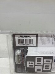2-Function Rocker Combination Switch WHITE 120V 15A FSR-500 (B10