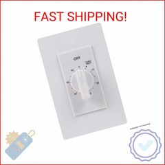 UltraPro 60-Minute In-Wall Spring Wound Countdown Timer Switch, Mechanical Timer