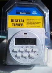 Chicago Electric Digital Timer #95205 Large LCD Display 2 Outlet Plugs New