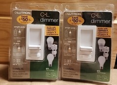 Lutron ‎LECL-153PH-WH 120V Dimmer Switch Set Of 2 Switches
