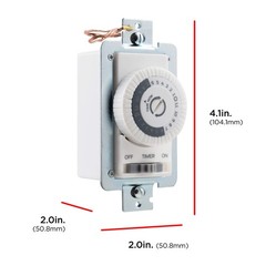 UltraPro 24-Hour Indoor Mechanical In-Wall Timer, 30 1 Pack,