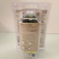 Lutron Fan Control & Dimmer S2 LFSQH WH Skylark White NEW