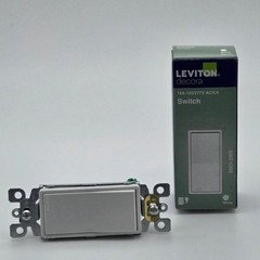 Leviton Rocker Switch Decora 5601-2WS 15A 120/277V hite Single Pole USA