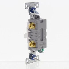 Eaton White COMMERCIAL Single Pole ON/OFF Toggle Light Switch 20A Bulk CS120W