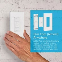 KEENeStore Wireless Smart Lighting Dimmer Switch w/Remote in White