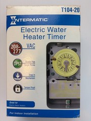 Intermatic T104-20 Little Gray Box Electric Water Heater Timer 208v-277 VAC