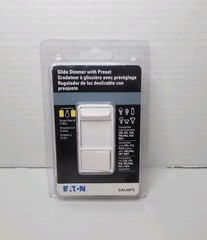 Eaton (White) Slide Dimmer With Preset Model SAL06P2 – NEW & FACTORY SEALED!