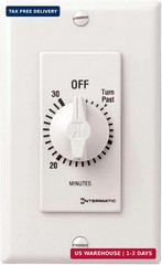 Intermatic SW30MWK 30-Minute Spring Wound Timer, White – Energy-Saving Control f