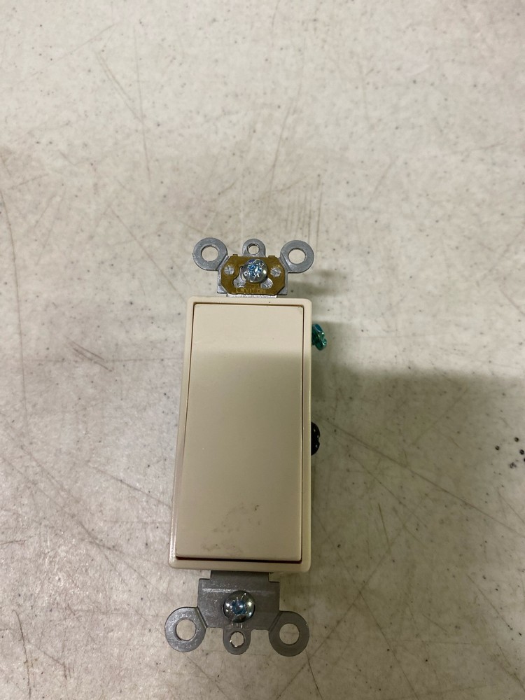 Leviton 5693-2T Decora 3-Way Rocker Switch, 15A 120/277V, Light Almond