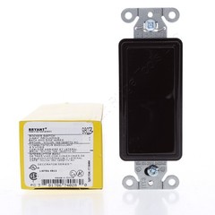 Hubbell 9803 Brown Commercial Grade Rocker Light Switch 3-Way 15A 120/277V