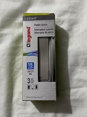 3-way Legrand Pass & Seymour Radiant Paddle Switch 15 Amp TM873-DBCC10