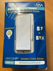 Leviton VZI06-1LX INCADESCENT DIMMER 600W One Pole or 3 Way White/Ivory/Almond