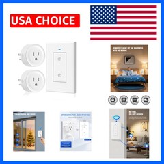 Remote Control Outlet Wireless Light Switch, 2 Pack Expandable and Removable …