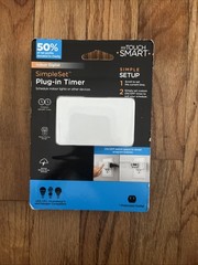 My Smart Touch Simple Setup Plug In Digital Timer, 2 Settings Battery Backup