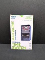 Tork EWZ103 7 Day Astronomic Digital Time Switch 120-277Vol Indoor Outdoor Timer