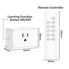 Remote Control Outlet, Wireless Electrical Outlets Switch Plug for Household …