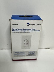 Intermatic SW30MWK 125V White Single Pole Spring Wound In-Wall Timer Switch