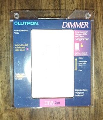 Lutron Diva Duo Contemporary Dimmer Switch Single Pole White #DVW-600PH-WH – NEW