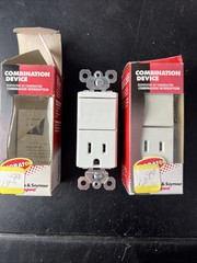 PSWhite Decorator Rocker Light Switch Receptacle Power Outlet 5-15R 15A TM818WCC
