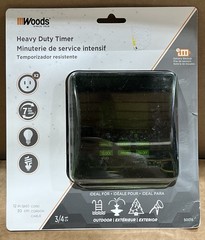 Woods 50015 Outdoor 7 Day Heavy Duty Timer Digital Plug In 2 Outlets NOS-Sealed