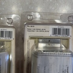 Two Pack Leviton 6619 Cream Colored – Decora Quiet Fan Speed Control – NOS