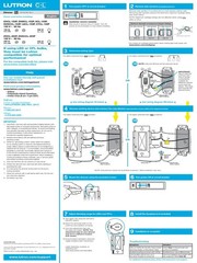 Set of 4 Lutron AYCL-153P-WH LED+ Dimmer Switch White | LED | Single Pole/3-Way