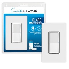 Lutron Claro Smart Light Switch w/ Wall Plate for Caseta Lighting, for LED Li…