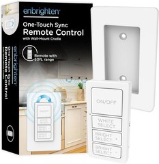 Enbrighten One-Touch Sync Remote Control, Add-on Light Switch for Under Cabinet