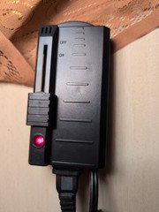 ADL BLACK FULL RANGE SLIDE LAMP DIMMER MODEL # D3003 FOOT CONTROL 6′ CORD