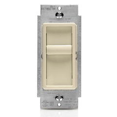 Leviton SureSlide Dimmer Switch LED Halogen Incandescent – Light Almond Box of 3
