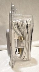 Lutron TT-300H-WH Plug-In Slide Lamp Dimmer, White, 120V 300W