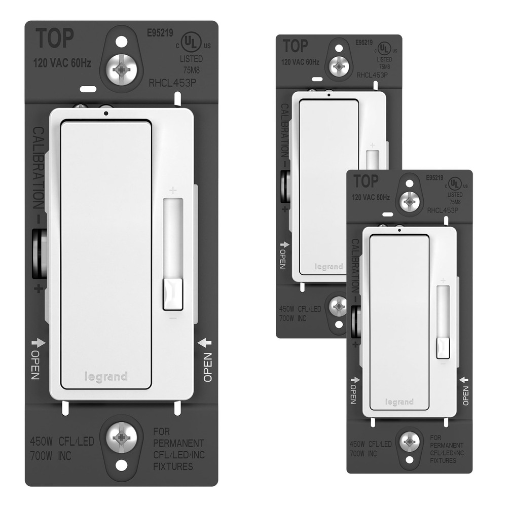 Legrand Radiant CFL/LED Dimmer Light Switch Single-Pole/3-Way with Locator Light