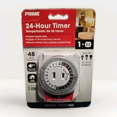 Prime 24 Hour Timer Indoor Electrical Plug In 0148297 BNIB Automatic Program