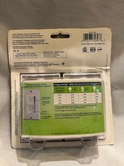 WHITE LEVITON DSL06 DECORA ROCKER DIMMERS WITH SLIDE BAR SET OF 2 , 600W