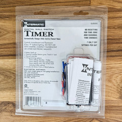 Intermatic Indoor Digital Wall Switch Timer EJ500C White Flush Mount New/Sealed