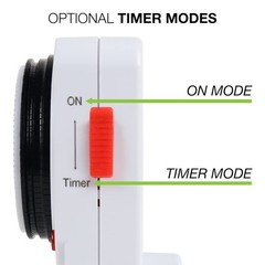 Grow1 Dual Outlet Mechanical Timer 24 Hour Hydroponics Grow Light Timers