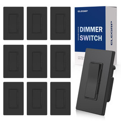 ELEGRP Dimmer Light Switch for 300W Dimmable LED/CFL Lights and 600W INC/HAL Bul