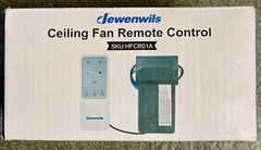 Dewenwils Ceiling Fan Remote Control 3 Speeds Dimmable HFCR01A W-2