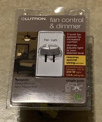 Lutron Skylark Single Pole – Speed Fan & Light Control 3 Speeds New (5)
