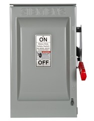 Siemens HNF362R 60-Amp 3 Pole 600-volt 3 Wire Non-Fused Heavy Duty Safety Swi…