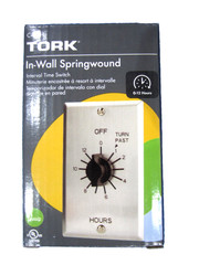 TORK C412H Spring-Wound in-Wall Twist Timer–12 HOUR TIMER
