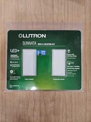 Lutron Sunnata LED+ Multi-Location LED Illuminated Touch Light Dimmer Kit White