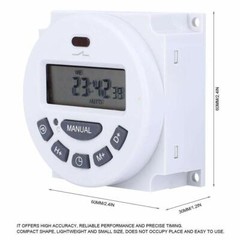 60*60*30 mm DISPLAY Plastic LCD Digital Timer Programmable Time Switch Plastic