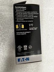 Eaton DI10P-W Decorator Slide Dimmer White Single-Pole 3-Way 1000W