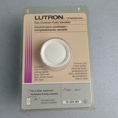 NOS LUTRON FS-5FH-WH Fandial Ceiling Fan Control Fully Variable NEW OLD STOCK